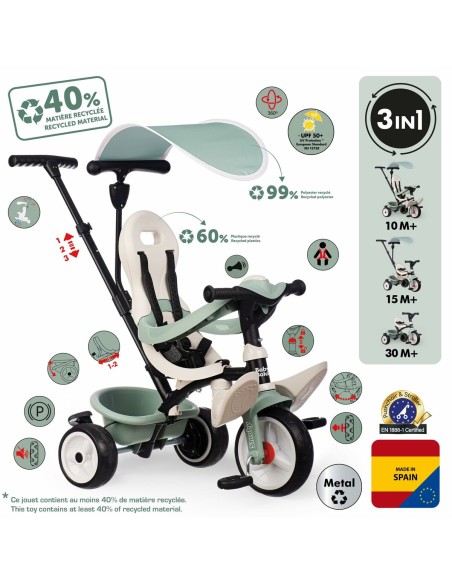 Tricycle Smoby S.Life Balade Multicolour