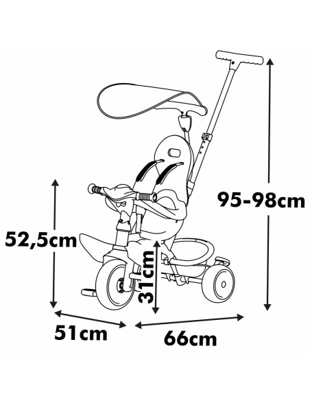 Tricycle Smoby Beige
