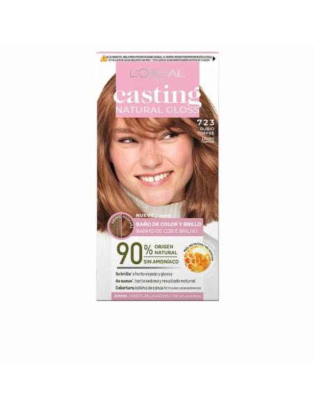 Semi-permanent Colourant L'Oreal Make Up Casting Natural Gloss Ammonia-free Nº 723-rubio toffe (180 ml)