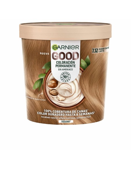 Permanent Dye Garnier Good Café Latte Blonde Nº 7.12 (1 Unit)