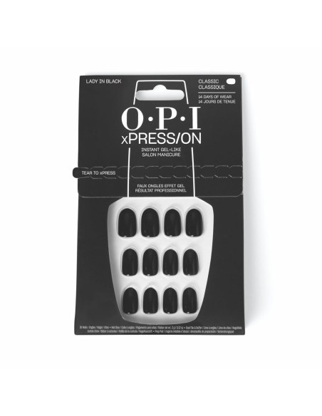 False nails Opi Lady in Black Lady In Black 30 Pieces