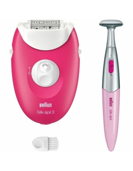 Electric Hair Remover Braun 3-202 Fuchsia