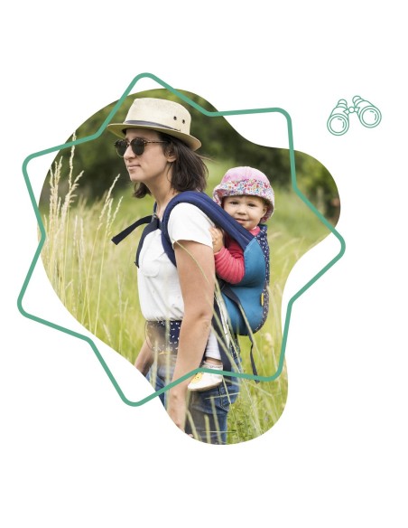 Baby Carrier Backpack Badabulle Easy & Go 15 kg Blue Ergonomic 0-4 Years