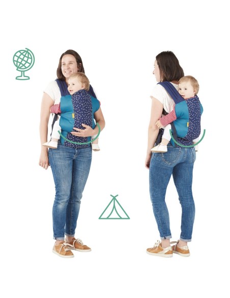 Baby Carrier Backpack Badabulle Easy & Go 15 kg Blue Ergonomic 0-4 Years