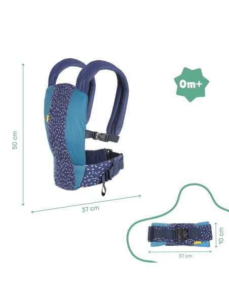 Baby Carrier Backpack Badabulle Easy & Go 15 kg Blue Ergonomic 0-4 Years