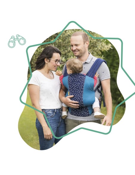 Baby Carrier Backpack Badabulle Easy & Go 15 kg Blue Ergonomic 0-4 Years