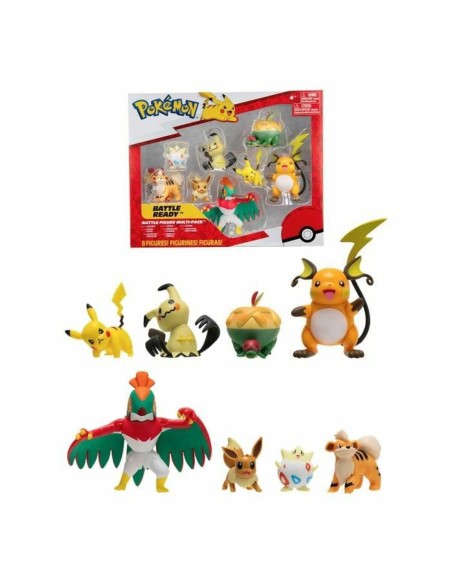 Action Figures Bandai Pokémon Set 8 Pieces