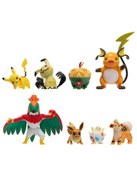 Action Figures Bandai Pokémon Set 8 Pieces