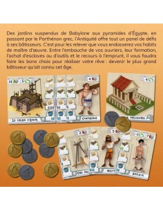 Board game CNMEMORY Les Bâtisseurs : Antiquité (FR) (16 Pieces) 2