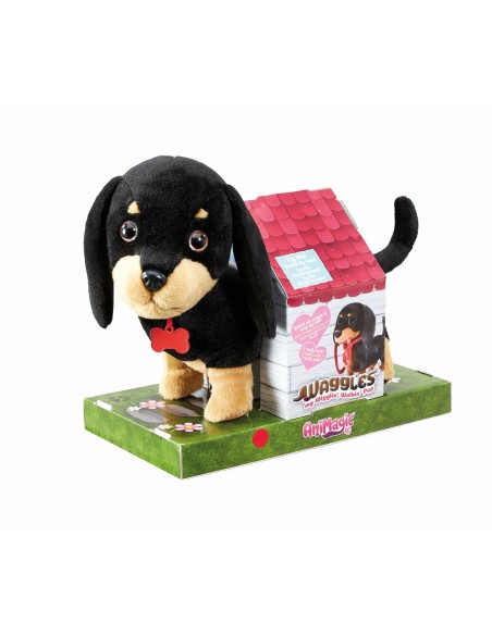 Fluffy toy Animagic Waggles on the go with sound Brown