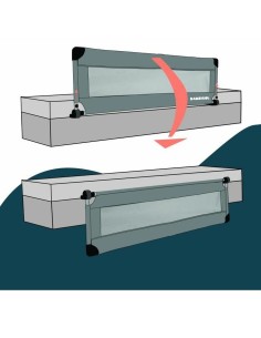 Bed safety rail Looping BL5003G 44 x 150 cm Grey 2