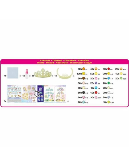 Glass beads Aquabeads The Disney Princess Tiara 870 Pieces