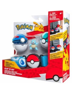 Set of Figures Pokémon Clip 'N' Go - Squirtle 5 cm 5 Pieces