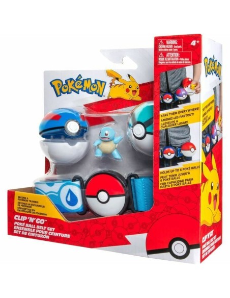 Set of Figures Pokémon Clip 'N' Go - Squirtle 5 cm 5 Pieces