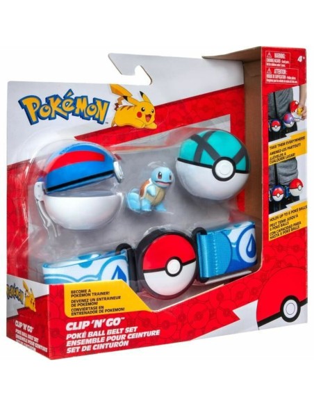 Set of Figures Pokémon Clip 'N' Go - Squirtle 5 cm 5 Pieces