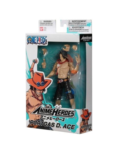 Action Figure One Piece Bandai Anime Heroes: Portgas D. Ace 17 cm