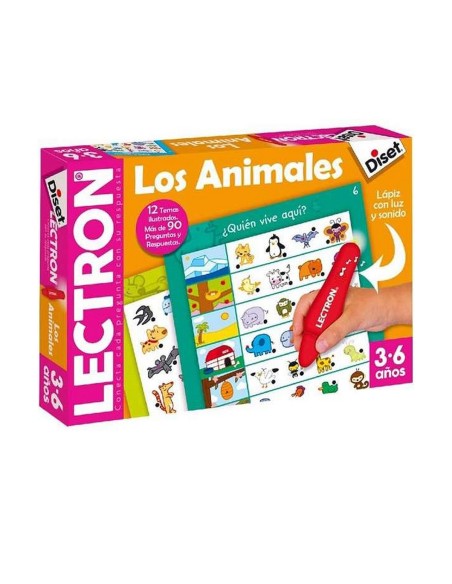 Educational Game Diset The animals Pencil Lights with sound (ES)