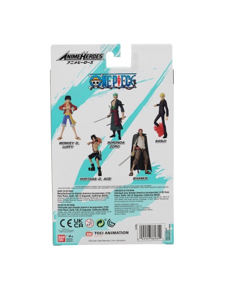 Action Figure One Piece Bandai Anime Heroes: Shanks 17 cm