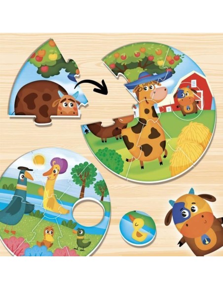 Educational Game Lisciani Giochi Montessori Baby Round Puppies (FR)