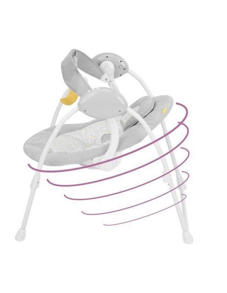 Rocking Chair Badabulle Candy Comfort Swing Grey White