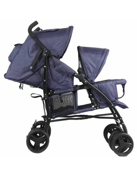 Baby's Pushchair Bambisol Double Cane Navy Blue