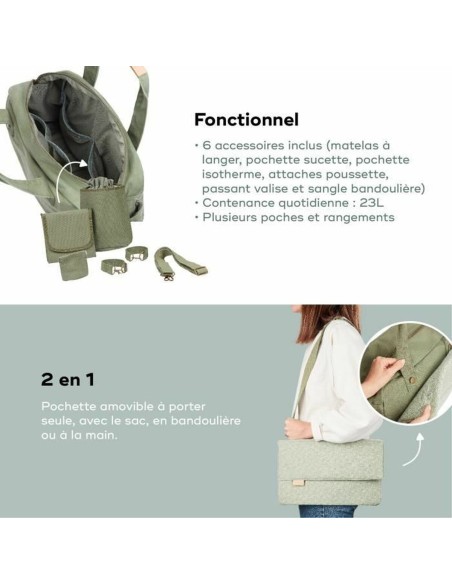 Diaper Changing Bag Babymoov Abstract Green