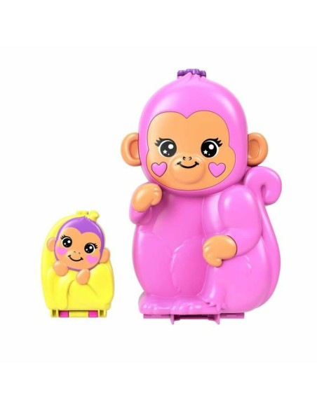 Baby Doll with Accessories Polly Pocket Mommy Monkey and Baby