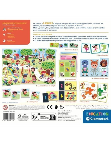 Educational Game Clementoni 8 jeux en 1 (FR)