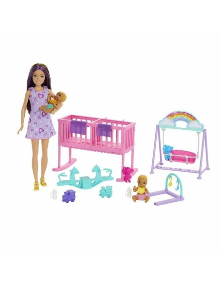 Baby Doll with Accessories Barbie The Twins' Room-Skipper Playset