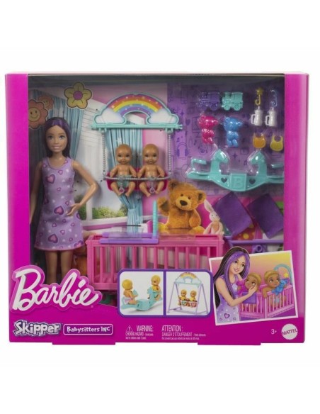 Baby Doll with Accessories Barbie The Twins' Room-Skipper Playset