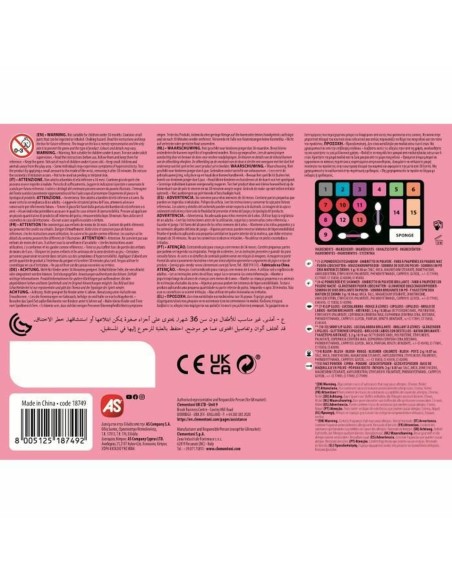Children's Make-up Set Clementoni Be a Rocker 8 colours