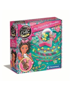 Bracelet Making Kit Clementoni Friendship bracelet creation box Plastic