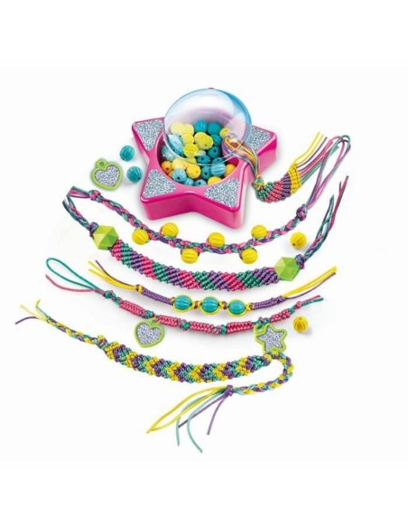 Bracelet Making Kit Clementoni Friendship bracelet creation box Plastic