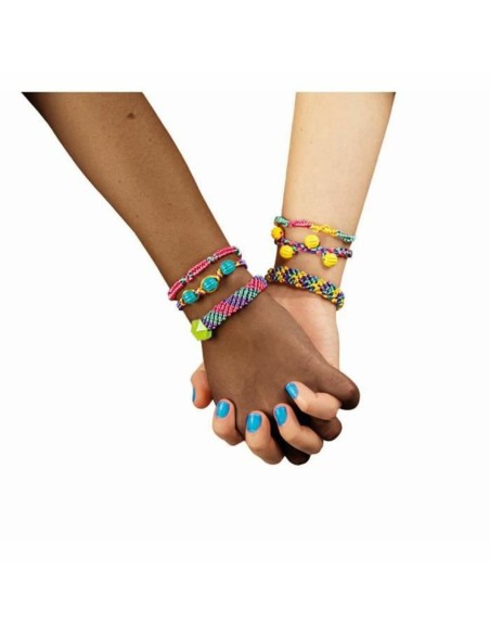 Bracelet Making Kit Clementoni Friendship bracelet creation box Plastic