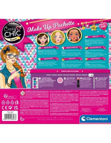 Children's Make-up Set Clementoni Crazy Chic Multicolour
