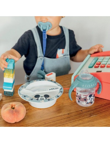 Dinnerware Set ThermoBaby MICROWAVE MEAL SET BOWL + MICKEY SPOON