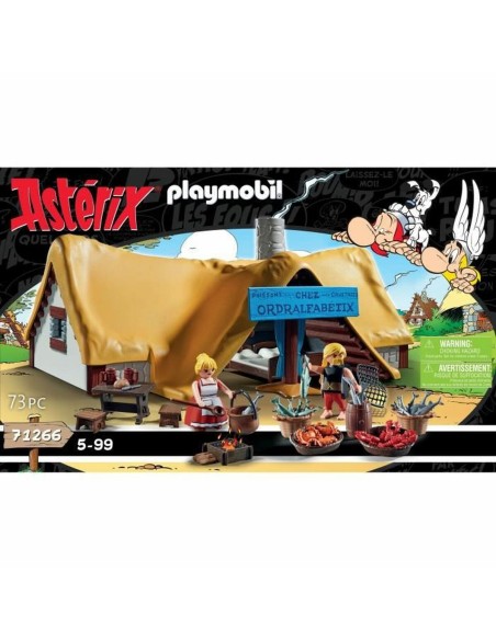 Playset Playmobil Astérix: Ordralfabetix Hut 71266 73 Pieces