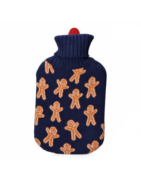 Hot Water Bottle EDM 76781 Black Wool 2 L