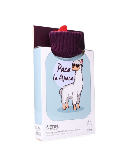 Hot Water Bottle EDM 76777 Celeste Wool 2 L