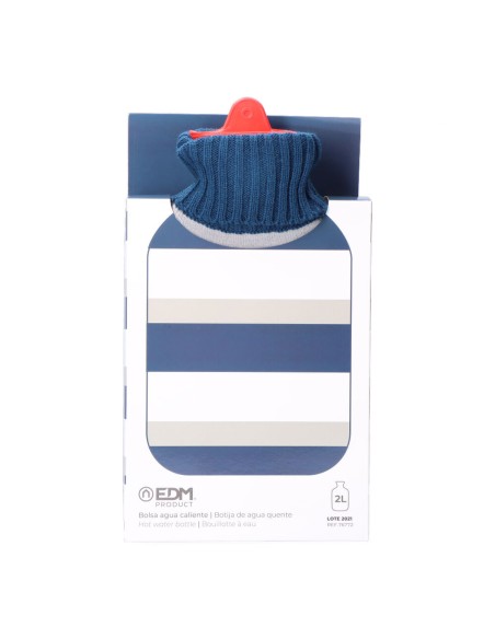Hot Water Bottle EDM 76772 Multicolour Stripes Wool 2 L
