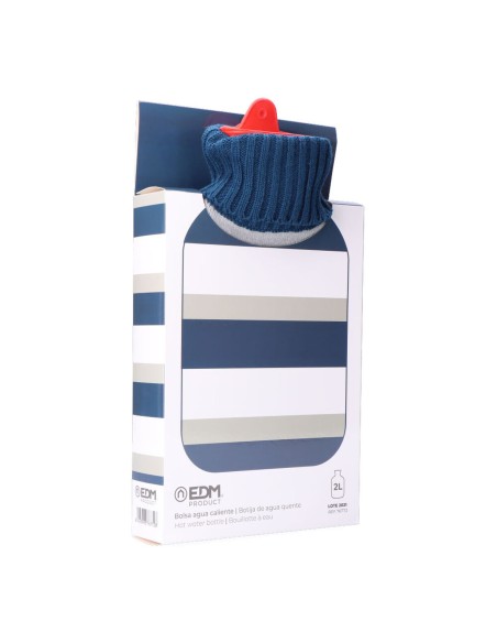 Hot Water Bottle EDM 76772 Multicolour Stripes Wool 2 L