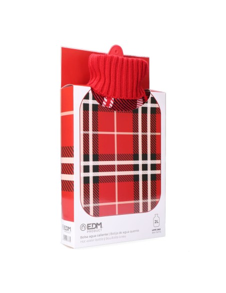 Hot Water Bottle EDM 76773 Red Scottish Man Wool 2 L Plastic