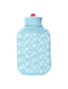 Hot Water Bottle EDM 76771 Blue Blue/White Snowflakes Wool 2 L Plastic 2