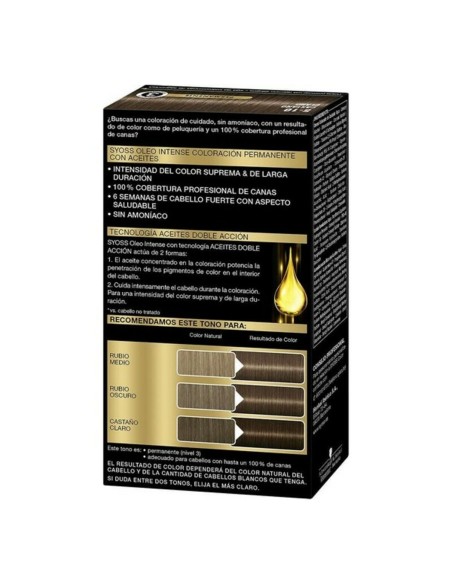 Permanent Dye   Syoss Olio Intense Ammonia-free Nº 5,10 Light Brown