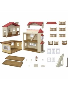 Playset Sylvanian Families Red Roof Country Home Doll's House Rabbit 2