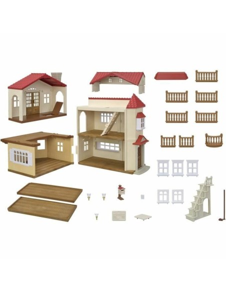 Playset Sylvanian Families Red Roof Country Home Doll's House Rabbit