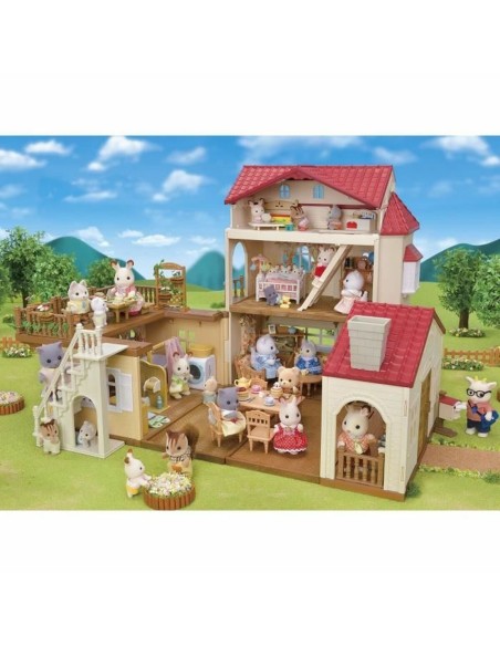Playset Sylvanian Families Red Roof Country Home Doll's House Rabbit