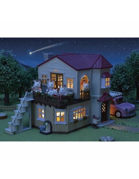 Playset Sylvanian Families Red Roof Country Home Doll's House Rabbit