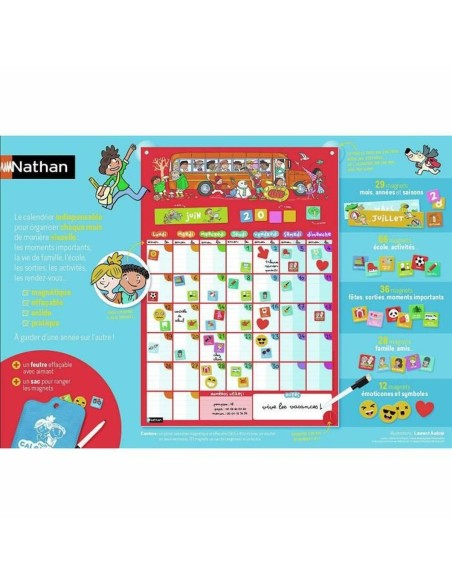 Board game Nathan My Perpetual Magnetic Calendar (FR)