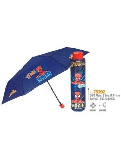 Foldable Umbrella Spider-Man Perletti Blue Ø 91 cm Children's 2